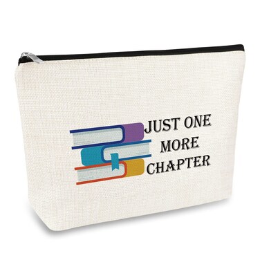 Book Lover Gifts Makeup Bag Reading Lovers Gifts Cosmetic Bag Reading Book Club Gift Bibliophile Gifts Book Worm Gift Bookish Gifts Librarian Book Nerd Gifts Birthday Gifts for Book Lover Friends