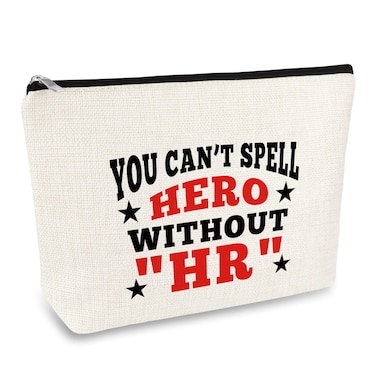 HR Gifts Human Resources Makeup Bag Gifts for Women HR Appreciation Gift Human Department Gift Cosmetic Bags HR Manager HR Director Gift Thank You Gift for HR Coworker Leaving Gifts Travel Pouch