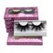 Wholesale 25mm Mink Lashes MIKIWI E02-5, Real Mink EyeLashes, Thick HandMade Full Strip Lashes, Crueltyl Free Fluffy Lash, Dramatic 3D Mink Lashes Bulk Pack-5