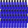 50 Pcs 4oz Empty Plastic Travel Bottles with Disc Top Flip Cap Small Travel Size Bottles Blue Refillable Empty Containers for Shampoo Lotion Liquid Body Soap Cream Toiletries