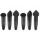 minkissy 6 Pcs Beauty Foundation Sponge Powder Brush Multipurpose Mushroom Powders Puff with Handle Small Mushroom Makeup Sponges Makeup Applicator for Women Girls (Black)