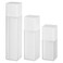minkissy Lotion Cream Pump Container Airless Skincare Bottles 15ml+30ml+50ml Refillable Stretchable Cosmetic Bottle Dispenser White for Home Travel