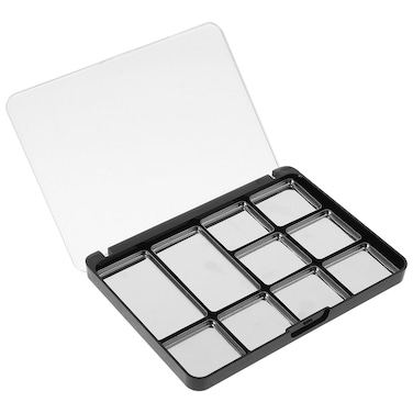 minkissy Empty Magnetic Eyeshadow Palette 10 Square Grids Eye Shadow Powder Tray Makeup Container with Eyeshadow Pans