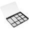 minkissy Empty Magnetic Eyeshadow Palette 10 Square Grids Eye Shadow Powder Tray Makeup Container with Eyeshadow Pans