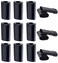Sxminer 30 Pcs 15ml Black Empty Deodorant Container Oval Plastic Lip Balm Tube Twist-Up Refillable Tubes Lipstick Tube 0.5 oz Filling Deodorant Stick BPA-Free for Homemade Lotion Bars Crayon Chapstick
