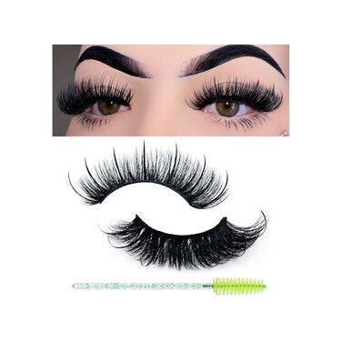 Miss Kiss Spikes Lashes Wet Set Natural Look Eye Lash Spiky Cat Eye Lash Classic Extension Eyelashes Wispy False Faux Mink Manga Eyelashes 1 Pair 14 MM