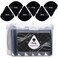 Miss Lil USA - 6 Pcs Triangle Powder Puff, Soft Makeup Puff with a Container, Triangle Velour Makeup Sponge for Loose Powder Body Powder, Sponge Beauty Makeup Tools (Black)