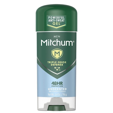Mitchum Anti-Perspirant &amp; Deodorant, Clear Gel, Unscented, 3.4 oz (96 g)