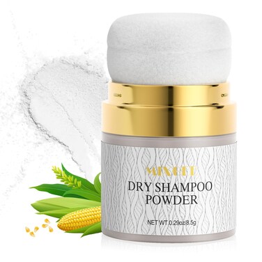 Dry Shampoo Powder, Absorbing Excess Oil, Mattifying Root for Refreshing Fluffy Hair, Travel Size Dry Hair Shampoo for Women and Men, Vegan, No White Cast, Non-aerosol, 0.29 Oz