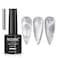 MIZHSE Universal Silver Cat Eye Gel Nail Polish, Magnetic Gel Polish Shiny Glitter Nail Gel with Magnet Stick, 10 ml Galaxy Cateye Nail Polish Soak Off UV/LED Nail Art Salon Manicure DIY at Home