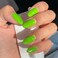 St. Patrick's Day Green Press-on Nails - 24pcs Medium Almond Shaped, Glossy Acrylic, DIY Manicure Set