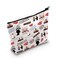 MNIGIU Cosmetic Bag - TV Show Gift - Purple - Water Resistant - Polyester - Makeup &amp; Travel - Female - Zipper - Letter Print
