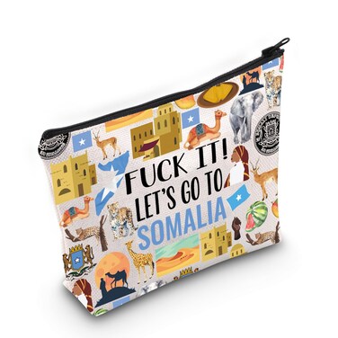 Somalia Cosmetic Makeup Bag Somalia Travel Gift Somalia Travel Pouch Girls Trip to Somalia Gift for Her (Somalia)