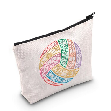 MNIGIU Volleyball Lover Gifts - Makeup Bag &amp; Street Ball Lover Gift
