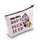 RP Fan GiftDrag Race Cosmetic Bag Good Luck &amp; Don't Fck It up Makeup Zipper Pouch for Drag Queen Fans (Luck &amp; Don't)