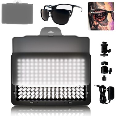 Polarized LED Tattoo Work Light Tattoo Light with Tattoo Vision Lenses and Extra Frame for Exceptional Clarity Eliminating Shadows to See Every Minute Detail with Utmost Precision not Included Stand