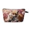 Cute Fox Cosmetic Bag Gift for Women Small Makeup Bag for Purse Cosmetic Bags for Women Zipper Travel Toiletry Pouch Fox Makeup Bags