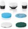 Replaceable Brush Heads Set, 7 Pack for Electric Spin Scrubber,Suitable for Model ANS-8051A/8050&amp;Lz-8052 Power Shower Scrubber for Household Cleaning and Heavy Oil Pollution Cleaning