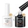 modelones Hema-Free Gel Base and Top Coat Set, 2 Pcs Clear Glossy Gel Top Base Coat No Wipe Long Lasting for Gel Polish, Acrylic Nails Soak Off Nail Lamp Nail Art Home Salon Manicure Gift
