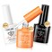 Modelones Hema-Free Gel Top and Base Coat Set, 3 Pcs Clear Glossy Velvet Matte Gel Base Top Coat No Wipe Matte Gel Top Coat Long Lasting for Gel Polish Soak Off Nail Lamp Nail Art Home Salon Manicure