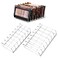 2 Pack Acrylic Makeup Eyeshadow Palette Organizer, 7-Slot Display Case, Set of 2, Cosmetic Display Storage Holder fit Eyeshadow Palette, CD, Phone Case, Facial Mask, Clear Cosmetic Organizer