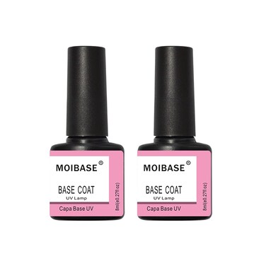 16ml Base Coat Set Gel Nail Polish Soak Off UV LED No Wipe Base Coat Nail Gel Polish Manicure Varnish DIY Starter Set D078