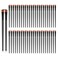 Molain 50Pcs Angled Eyebrow Brushes Eyeliner Makeup Brush, Flat Tapered Eyebrow Tint Brush Disposable Eye Makeup Brushes Soft Cosmetic Blending Slanted Brush for Women Girl