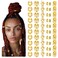 Molain 50 PCS Gold Dreadlock Beads Locs Accessories, Jewelry for Braids, Hair Dreadlock Accessory Braid, Adjustable Cuffs Braiding Hair Rings for Dreadlock Accessory Jewelry Decorations(Gold)