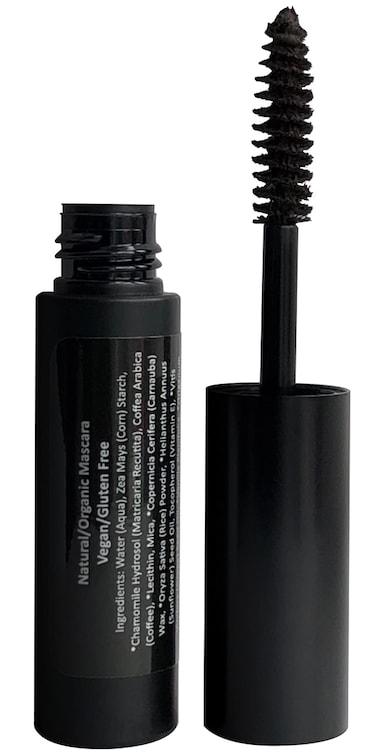 Mom's Secret 100% Natural Mascara Brown, Organic, Vegan, Paraben &amp; Gluten Free, Strengthens &amp; Volumes, Stays on all day, Made in the USA, 0.25 ounce