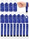 24 Pcs Cheer Lipstick Holder Keychains Lanyard Set Cheer Teams Gifts Cheerleaders Party Favors Cheer Theme Portable Lipstick Holder and Lanyard for Competitive Cheer Party Supplies (Blue)