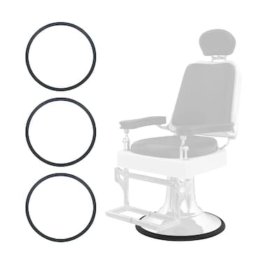 MoyRetty 3Pcs Salon Chair Rubber Base Ring, Salon Equipment Floor Protective Rubber Ring Gasket,Hydraulic Styling Chair Round Rubber Base