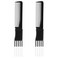 Mozeat Lens Lift Teasing Comb with Metal Prong, 2 Pack, Women's Black Hair Styling Comb for Teasing, Lifting, and Fluffing
