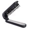 Travel Foldign Hair Brush, Mini Foldable Hair Brush Portable Boar Bristles Hair Comb Pocket Size Comb Hair Styling ToolCollapsable Hairbrush for Purse Gym Trip Swiming Car Women and Men (Black)