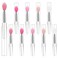 10Pcs Lip Brush Silicone Lip Brushes Tool Lipstick Applicator Brushes with Caps for Makeup Beauty Brushes, Lip Mask Applicator,Eyeshadow Lip Brush for Applying Mask Oil, Lipstick Lip Gloss