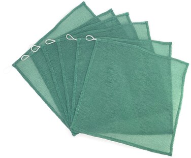6 pcs/Set 12"&times;12" Home Spa Exfoliating Nylon Bath Cloth/Towel - Magic Shower Washcloth for Body - Shower Scrubber - Remove Dead Skin - Great for Skin Care in The Bath