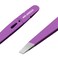 MR.GREEN Eyebrows Tweezers Colorful Beauty Fine Hairs Puller Makeup Tools Stainless Steel Slanted Eye Brow Clips Removal (Purple)