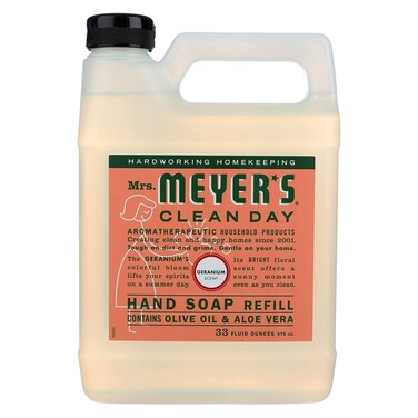 Mrs. Meyers Liquid Hand Soap Refill Liquid 33 Oz Geranium Scent