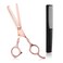 Hair Thinning Scissors 6.7 in, MSDADA Thinning Shears Hair Cutting Scissors, Professional Ciseaux Coiffure Stainless Steel Hair Scissors Haircut Scissors Shears for Barber Kids Women Men(Rose Gold)