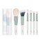 MSQ Make Up Brushes 6PCS Makeup Brush Set Premium Synthetic Powder Brush Blending Brush Eyeshadow Brushes Concealer Brush Stippling Brush with Case (Green)