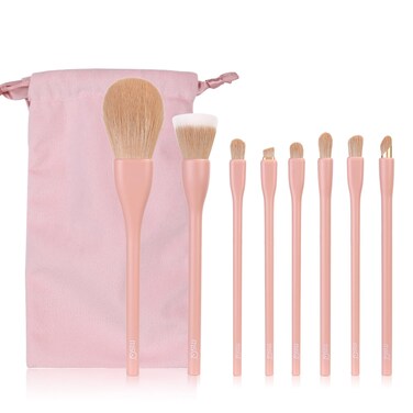 MSQ Make Up Brushes 8Pcs Makeup Brush Set Powder Brush Concealer Blending Brushes Set Stipping Brush Eyeshadow Brushes