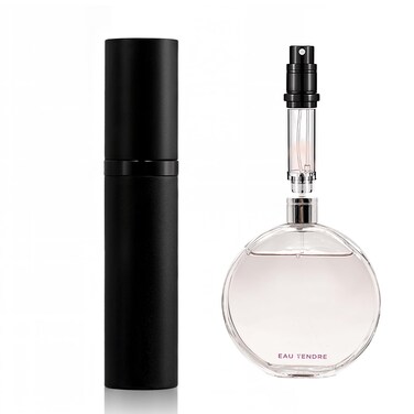 AA01BK Perfume Refillable Bottle 10ml Bottom Refill Portable Purse Atomizer, Cologne Travel Perfume Spray Bottle for Outgoing and Traveling(black)