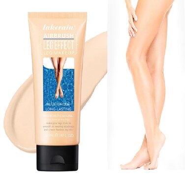 Leg Makeup Waterproof No Transfer,Leg and Body Scar Cover up Makeup,Long Last Body Foundation (1# Fairest Glow, 4 FL OZ)