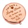 Bridesmaid Gift Compact Makeup Mirror for Friend Sister Maid of Honor Gift from Bride Wedding Bridal Shower Present Bachelorette Party Bridesmaid Thank You Present Folding Makeup Mirror