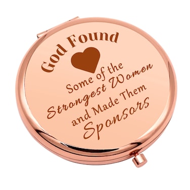 Thank You Gifts for Sponsor Compact Makeup Mirror Addiction Recovery Gifts AA Sponsor Gifts Confirmation Sponsor Gift Sponsor Appreciation Gift Folding Makeup Mirror Birthday Thanksgiving Gifts