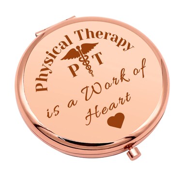Physical Therapist Gifts Physical Therapy Student Gifts Compact Makeup Mirror for PT Doctor Occupational Therapist Appreciation Presents PT Thank You Folding Makeup Mirror Birthday Retirement