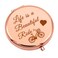 Cycling Gift for Girl Ride Compact Makeup Mirror Bike Lovers Gift for Women Friend Bicycle Present for Cyclist Riding Present Cyclists Biker Folding Makeup Mirror Birthday