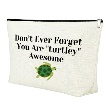 Gifts for Turtle Lovers Women Turtle Makeup Bag Sea Turtle Lover Gift Turtle Theme Gifts Cosmetic Bag Funny Birthday Christmas Animal Lover Gift Ideas for Daughter Sister Friend Best Sea Turtle Gift