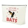 Mxrymvu Funny Bat Gifts Bat Themed Gifts for Women Makeup Bag Cosmetic Bag Halloween Christmas Birthdays Present for Animal Lover Friend Travel Pouch