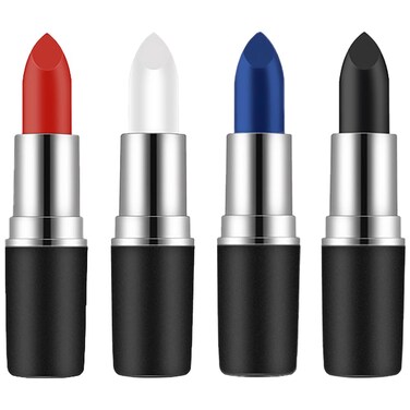 Mysense Red White Blue and Black Face Paint Kit, Sports Eye Black Stick for Football Baseball Softball, Independence Day Fourth/4th of July Accessories, Patriotic USA Flag Face Paint