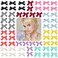 Silky Satin Bows and Hair Clips - Mini Ribbons, Metal Y2k Accessories for Women, Girls and Braids